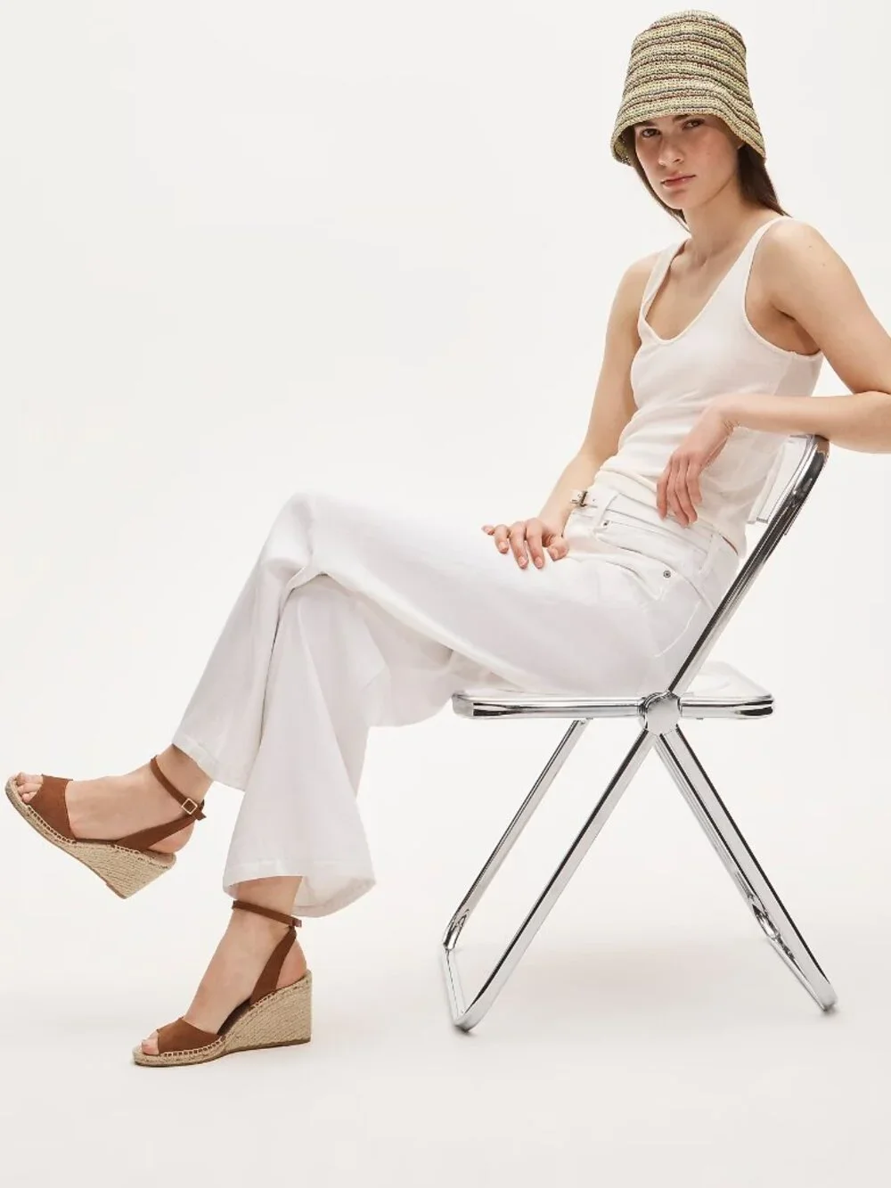 J. Crew Made-in-Spain espadrille wedges in suede